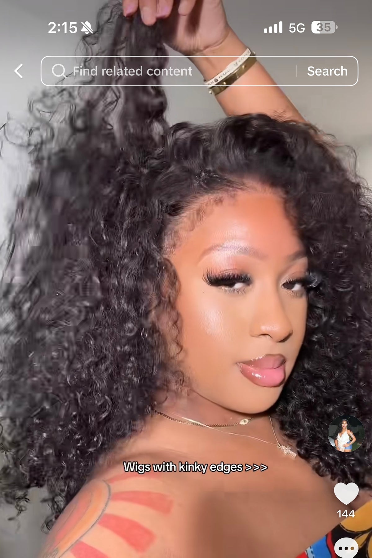 Ashimary | 20 inch 13x4 BC Kinky edge wig